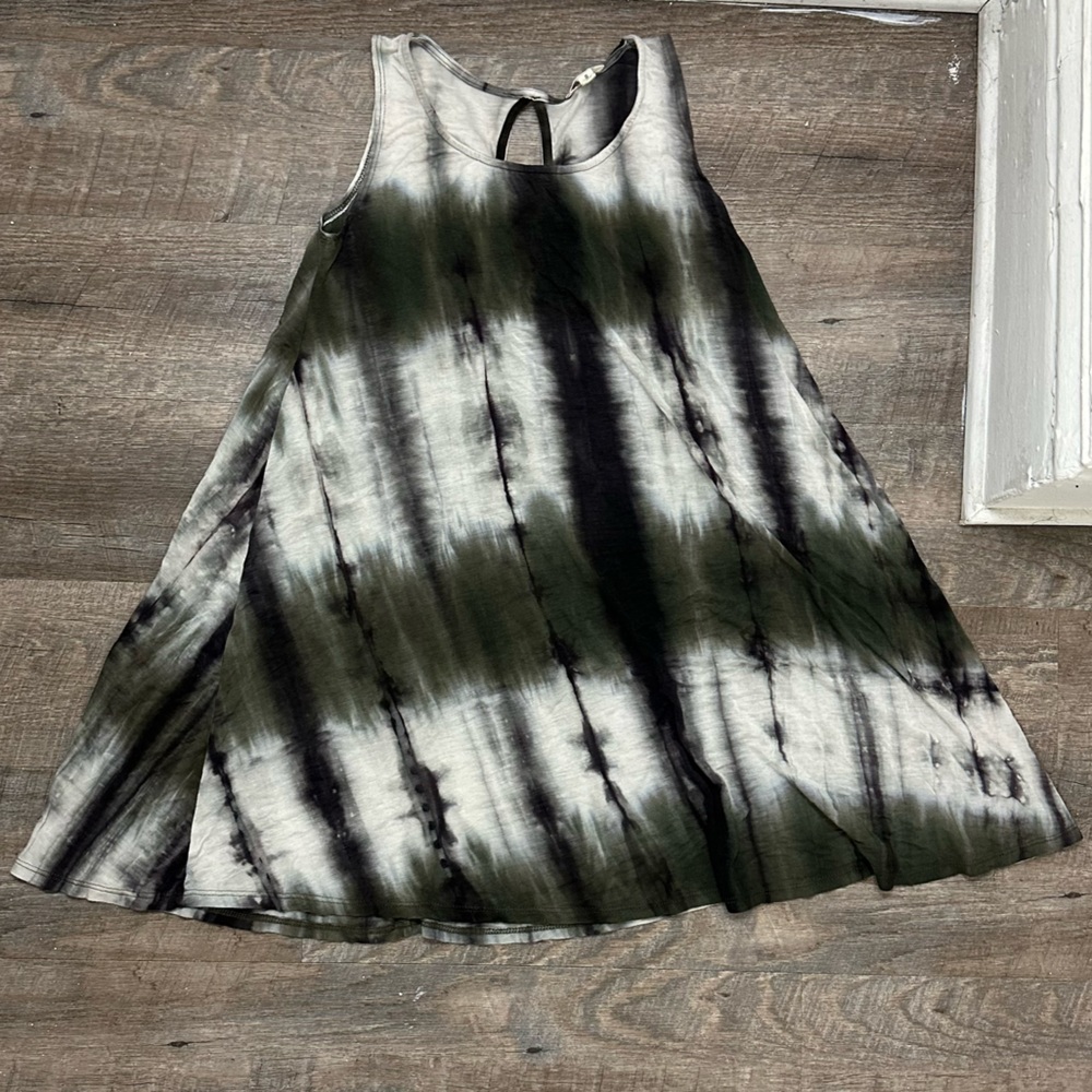 Women's Tye Dye Trapeze Mini Dress- Size Small
